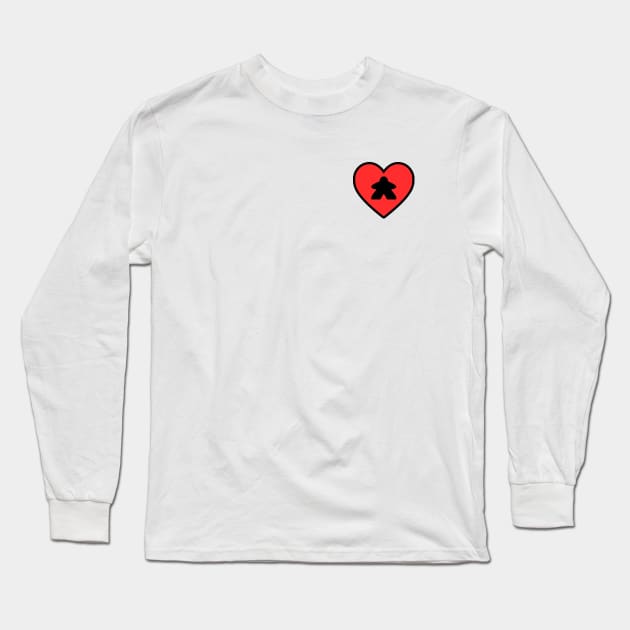 Small icon meeple Long Sleeve T-Shirt by SkyBoardGamingStore